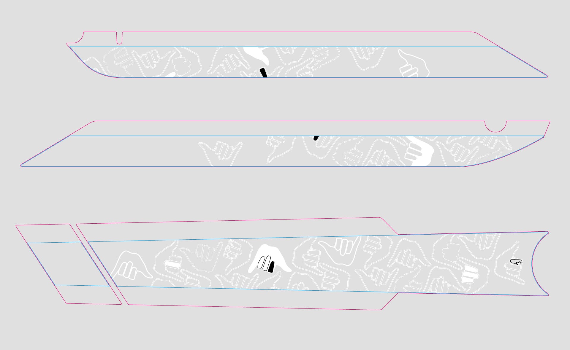 SCOR Ersatzteile | 4060 Z Frame Protector by Slicy HANGLOOSE WHITE